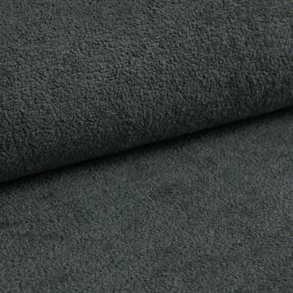 Rozkládací rohová sedací souprava s úložným prostorem do L HORTA levá tmavě šedá