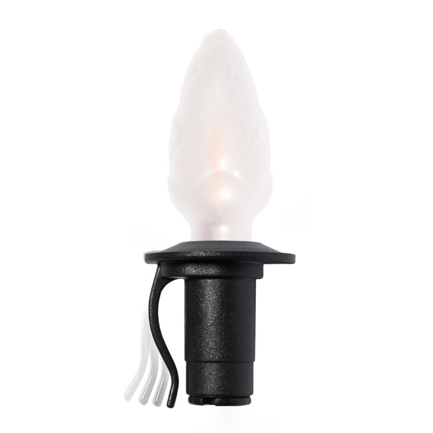 Rozšiřovací LED venkovní girlanda CONE FILAMENT 20xE10 14m barevná/teplá bílá IP44, Vyrobeno v EU
