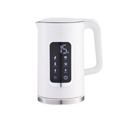 Rychlovarná konvice s LCD displejem 1,7 l 2200W/230V bílá + cestovní hrnek 450 ml