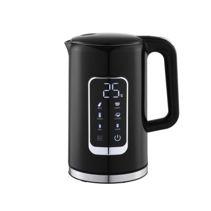 Rychlovarná konvice s LCD displejem 1,7 l 2200W/230V černá + cestovní hrnek 450 ml