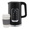Rychlovarná konvice s LCD displejem 1,7 l 2200W/230V černá + cestovní hrnek 450 ml