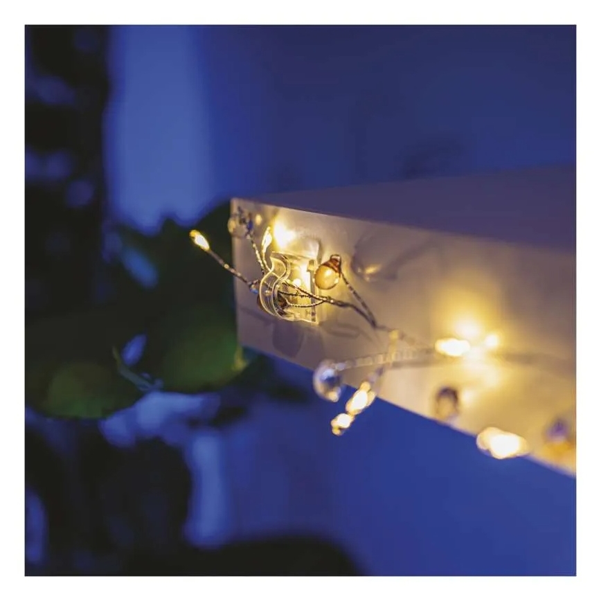 SADA 10x Držák vánočních řetězů