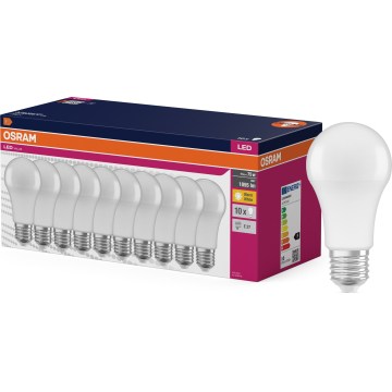 SADA 10x LED Žárovka CLASSIC A75 E27/10W/230V 2700K - Osram
