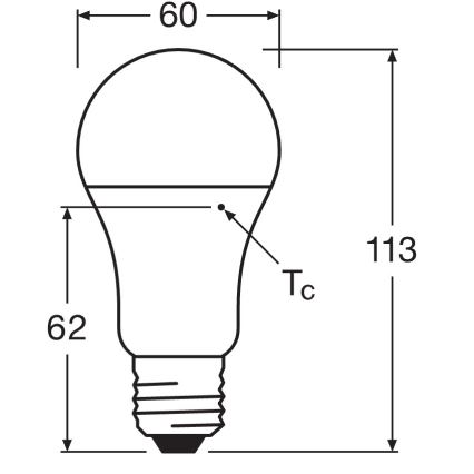 SADA 10x LED Žárovka CLASSIC A75 E27/10W/230V 2700K - Osram