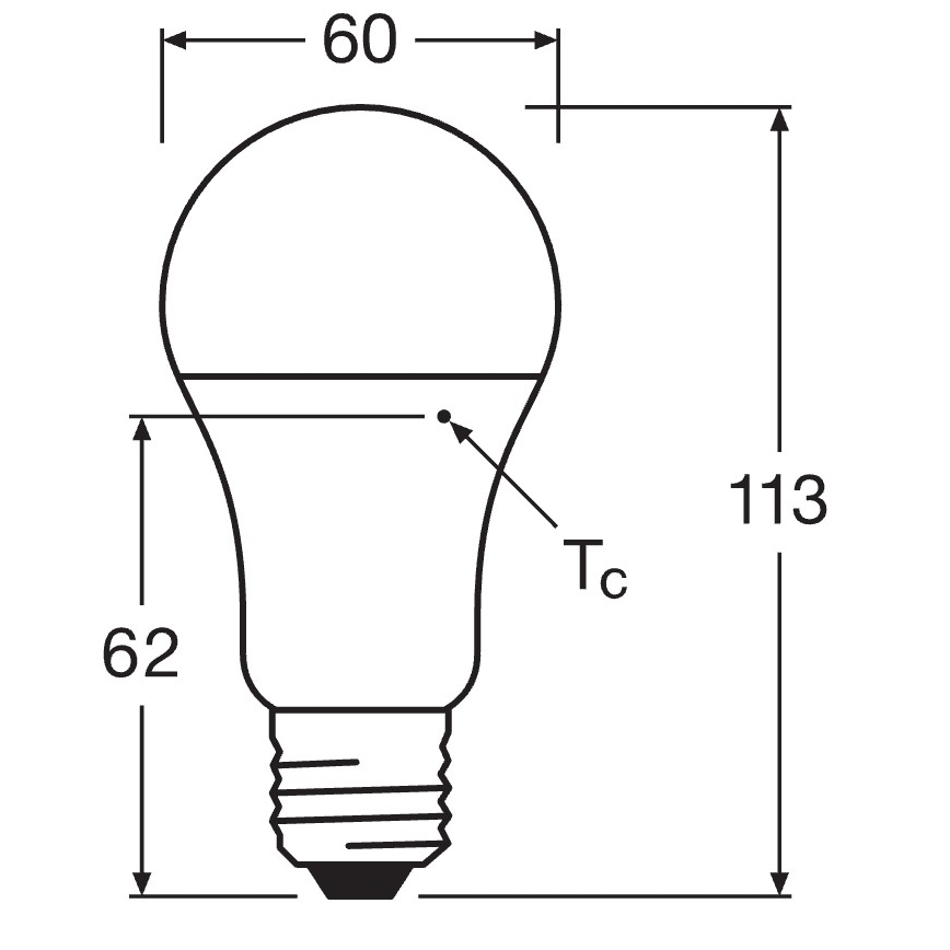 SADA 10x LED Žárovka CLASSIC A75 E27/10W/230V 4000K - Osram
