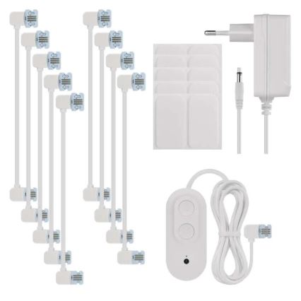 SADA 10x RGBIC Stmívatelný panel LED/1,9W/230V Wi-Fi Tuya