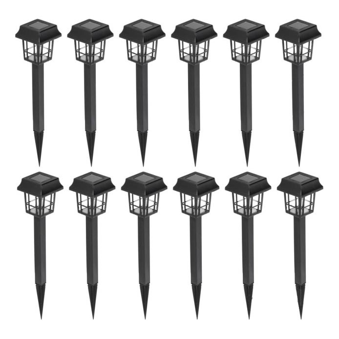 SADA 12x LED Solární lampa LED/0,06W/1,2V 1xAA 6500K IP44 100 mAh