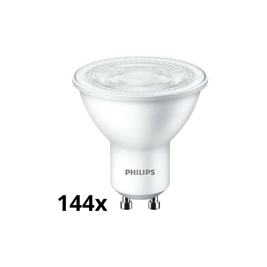 SADA 144x LED Žárovka Philips GU10/4,7W/230V 2700K
