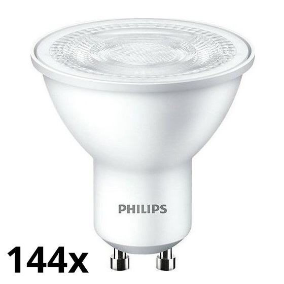 SADA 144x LED Žárovka Philips GU10/4,7W/230V 2700K