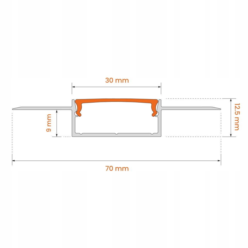 SADA 1x LED Pásek MYLIVING LIGHTSTRIP LED/22W/230V 5 m + 5x vestavný profil 1 m stříbrná/bílá