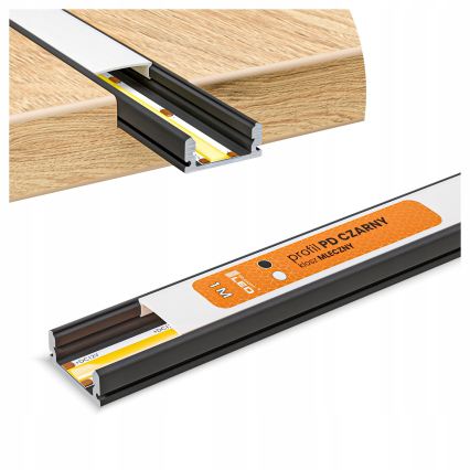 SADA 1x LED RGBW Stmívatelný pásek NEO LITE MUSIC LED/24W/230V 5 m IP65 Wi-Fi Tuya + 5x vestavný profil 1 m černá/bílá + dálkové ovládání