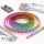 SADA 1x LED RGBW Stmívatelný pásek DIGITAL LED/9,6W/230V 3 m + 3x vestavný profil 1 m stříbrná/bílá + dálkové ovládání