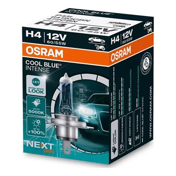 SADA 2x Autožárovka COOL BLUE H4 P43t/60/55W/12V 5000K - Osram