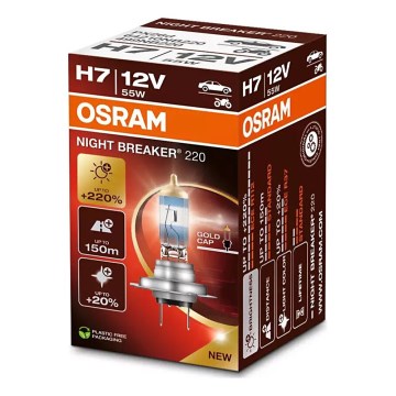 SADA 2x Autožárovka NIGHT BREAKER H7 PX26d/55W/12V - Osram