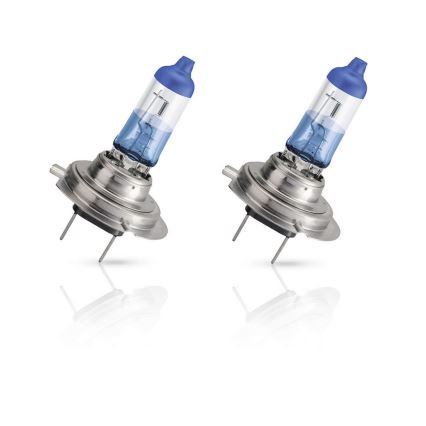 SADA 2x Autožárovka Philips COLOR VISION 12972CVPBS2 H7 PX26d /55W/12V 3350K