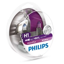 SADA 2x Autožárovka Philips VISION PLUS 12258VPS2 H1 P14,5s/55W/12V 3250K