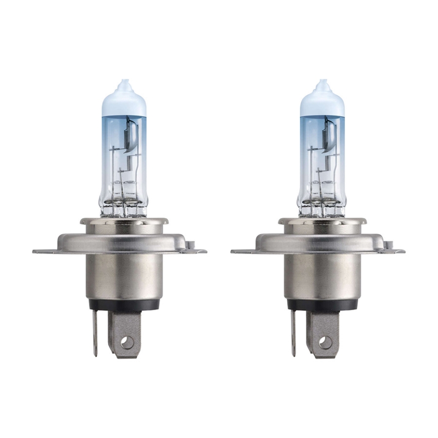SADA 2x Autožárovka Philips WHITEVISION 12342WHVSM H4 PX26d/60W/55W/12V+2 poziční žárovky