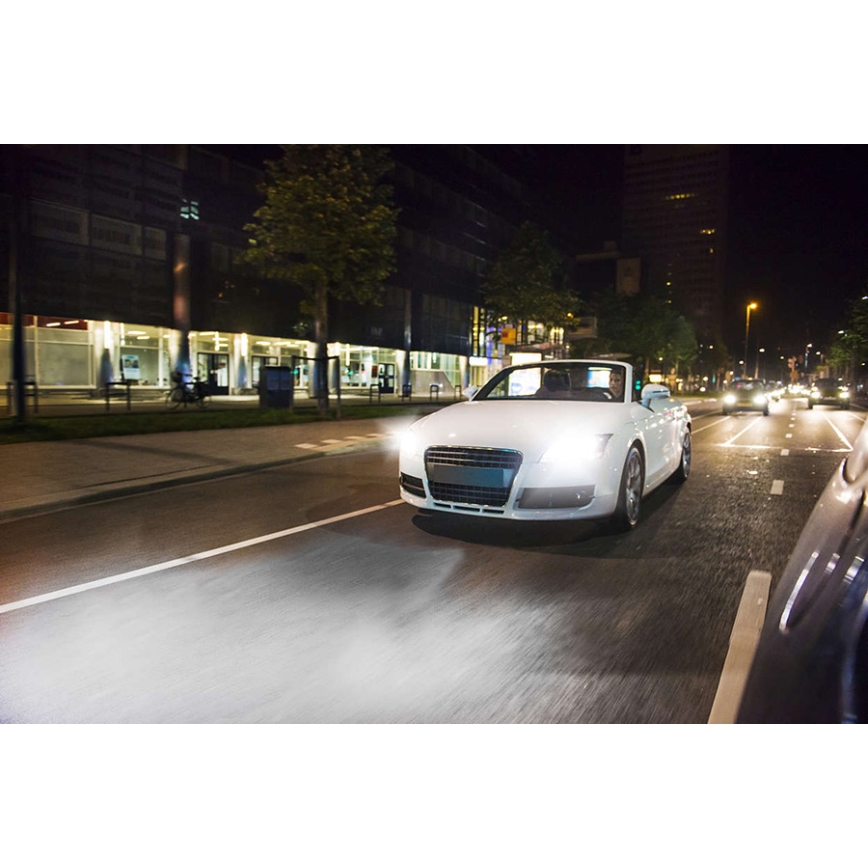 SADA 2x Autožárovka Philips WHITEVISION 12342WHVSM H4 PX26d/60W/55W/12V+2 poziční žárovky