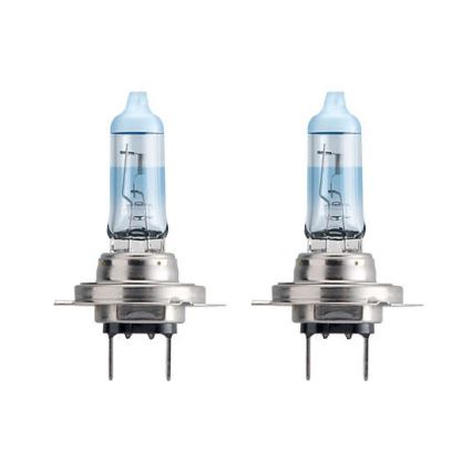 SADA 2x Autožárovka Philips WHITEVISION 12972WHVSM H7 PX26d/55W/12V + 2 poziční žárovky