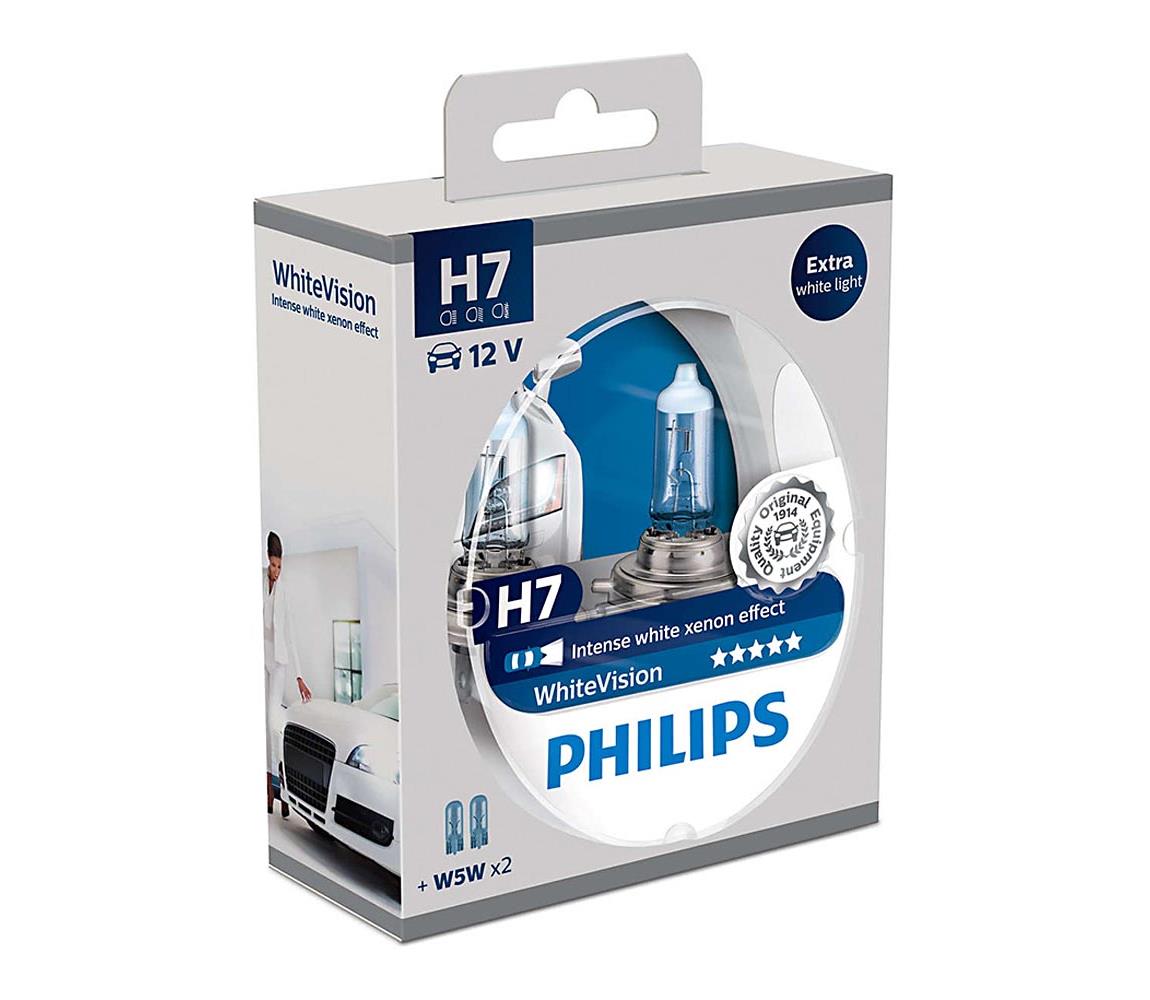 Philips SADA 2x Autožárovka Philips WHITEVISION 12972WHVSM H7 PX26d/55W/12V