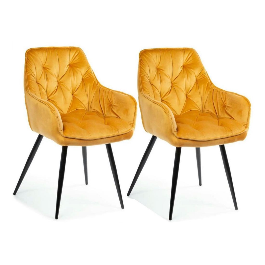 SADA 2x Jídelní židle HANA oranžová