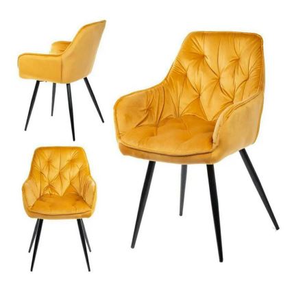 SADA 2x Jídelní židle HANA oranžová
