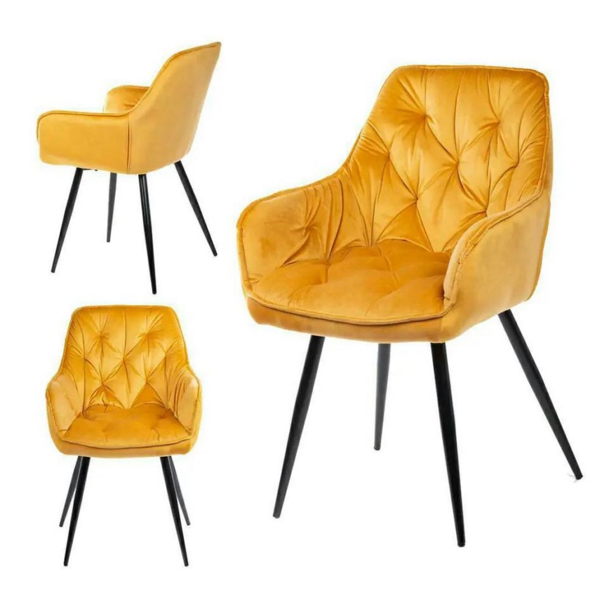 SADA 2x Jídelní židle HANA oranžová