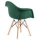 SADA 2x Jídelní židle NEREA 80x60,5 cm zelená/buk
