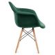 SADA 2x Jídelní židle NEREA 80x60,5 cm zelená/buk