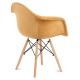 SADA 2x Jídelní židle NEREA 80x60,5 cm žlutá/buk