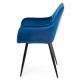 SADA 2x Jídelní židle SAMETTI modrá