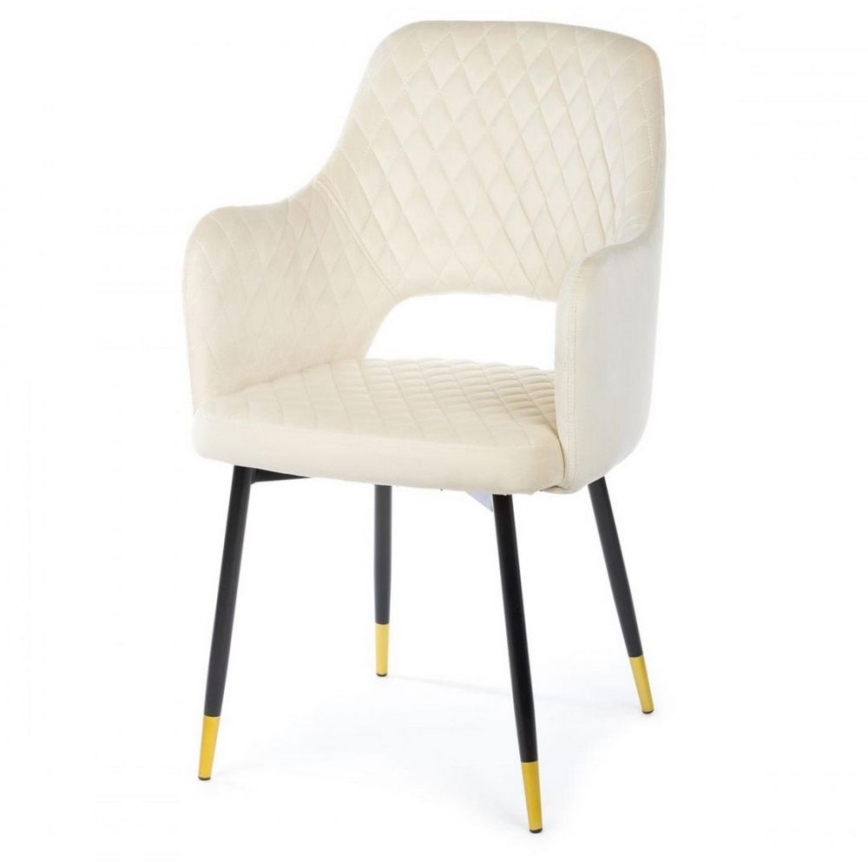 SADA 2x Jídelní židle SENKO krémová