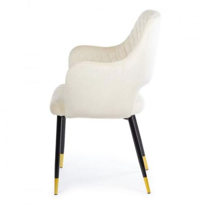 SADA 2x Jídelní židle SENKO krémová