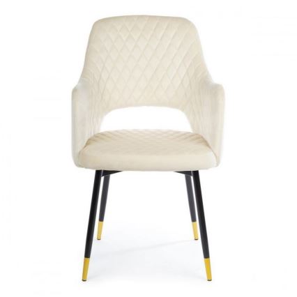 SADA 2x Jídelní židle SENKO krémová