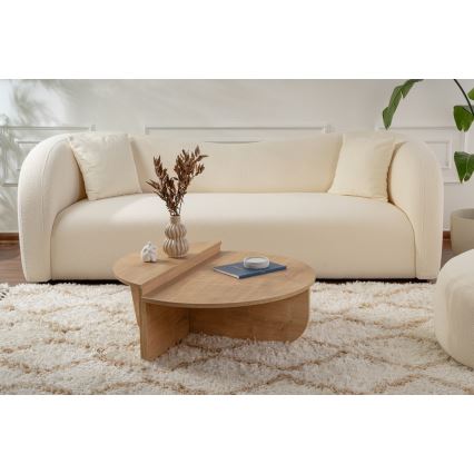 SADA 2x Konferenční stolek ORION 90x60/85x30 cm dub