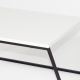 SADA 2x Konferenční stolek PAL bílá/černá
