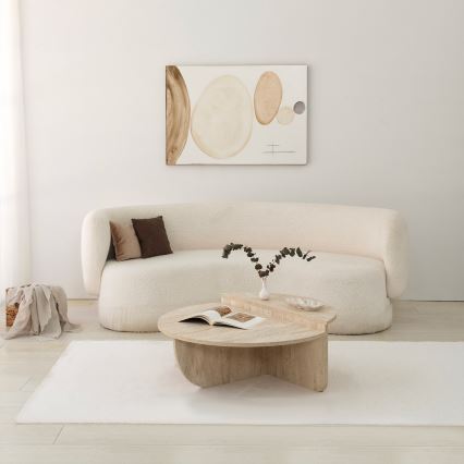 SADA 2x Konferenční stolek REST 90x60/85x30 cm béžová