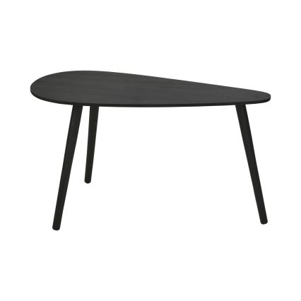 SADA 2x Konferenční stolek SOLE 60/80x30/40 cm černá