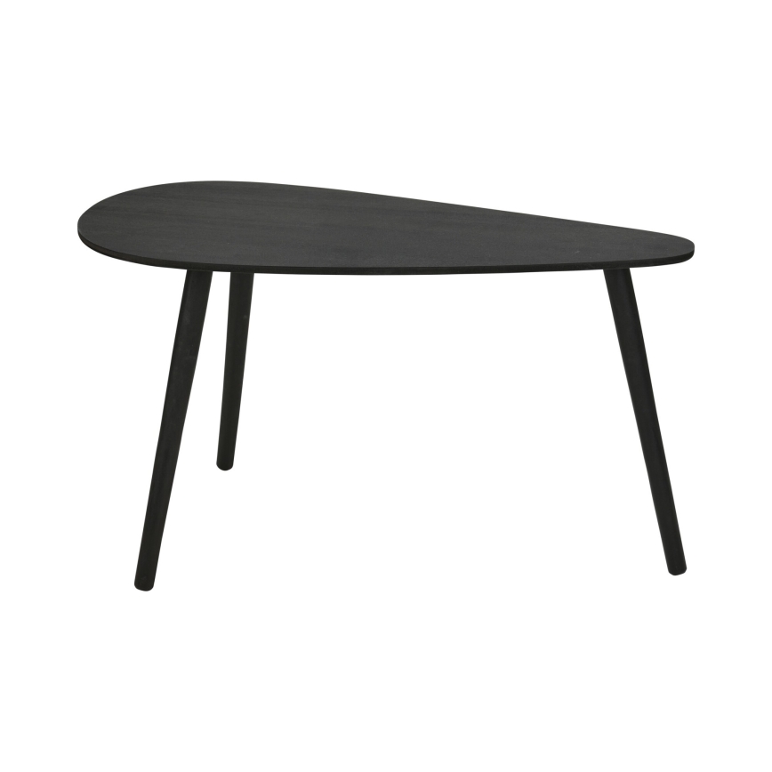 SADA 2x Konferenční stolek SOLE 60/80x30/40 cm černá