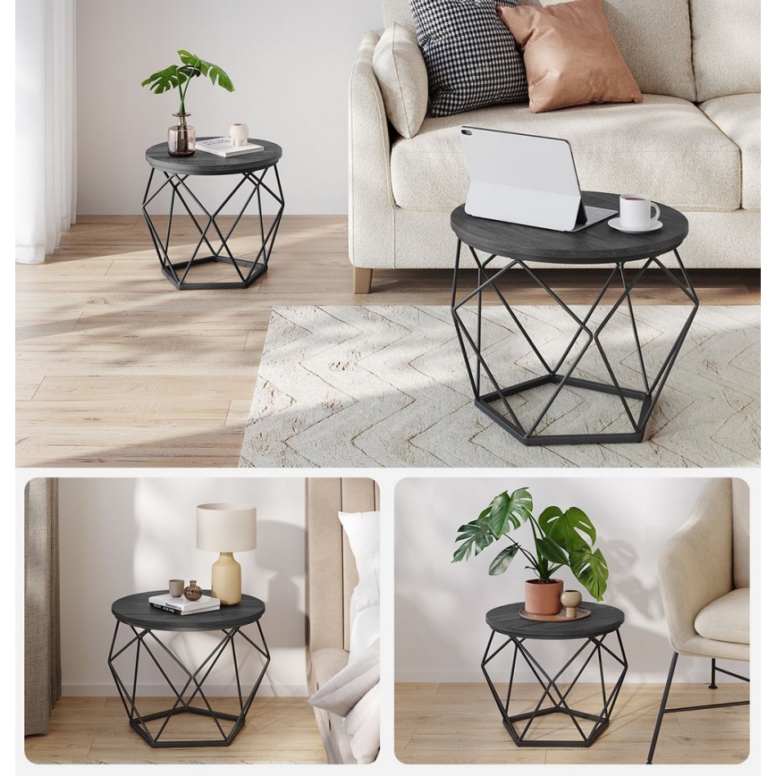 SADA 2x Konferenční stolek TALIA černá