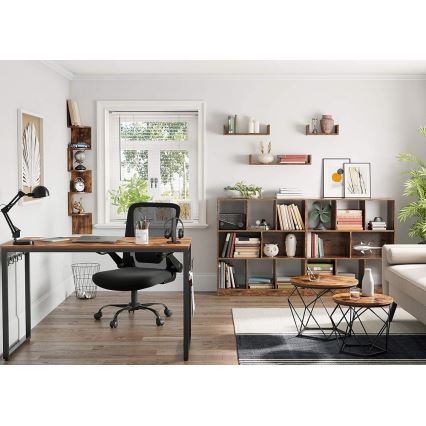 SADA 2x Konferenční stolek TALIA hnědá/černá