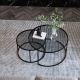 SADA 2x Konferenční stolek TOKYO pr. 60/80 cm černá