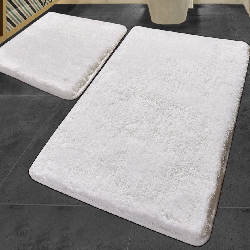 SADA 2x Koupelnová předložka 60/100 cm bílá