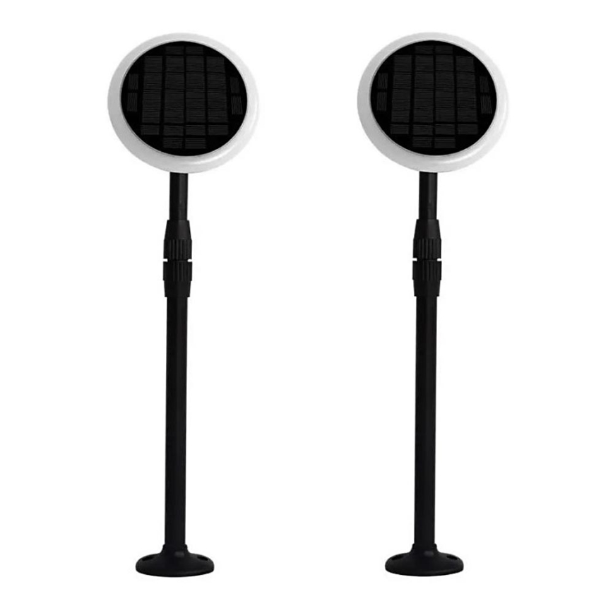 SADA 2x LED Nastavitelná solární lampa GARDEN LED/3W/5V 42-80 cm 4000K IP65 1000 mAh