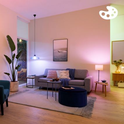 SADA 2x LED RGB Stmívatelná žárovka Philips SMART A60 E27/12,5W/230V 2200-6500K