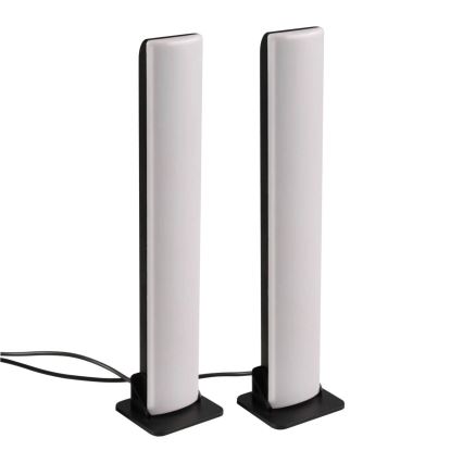 SADA 2x LED RGB Stmívatelná stolní lampa GAMER LED/5W/5V + dálkové ovládání