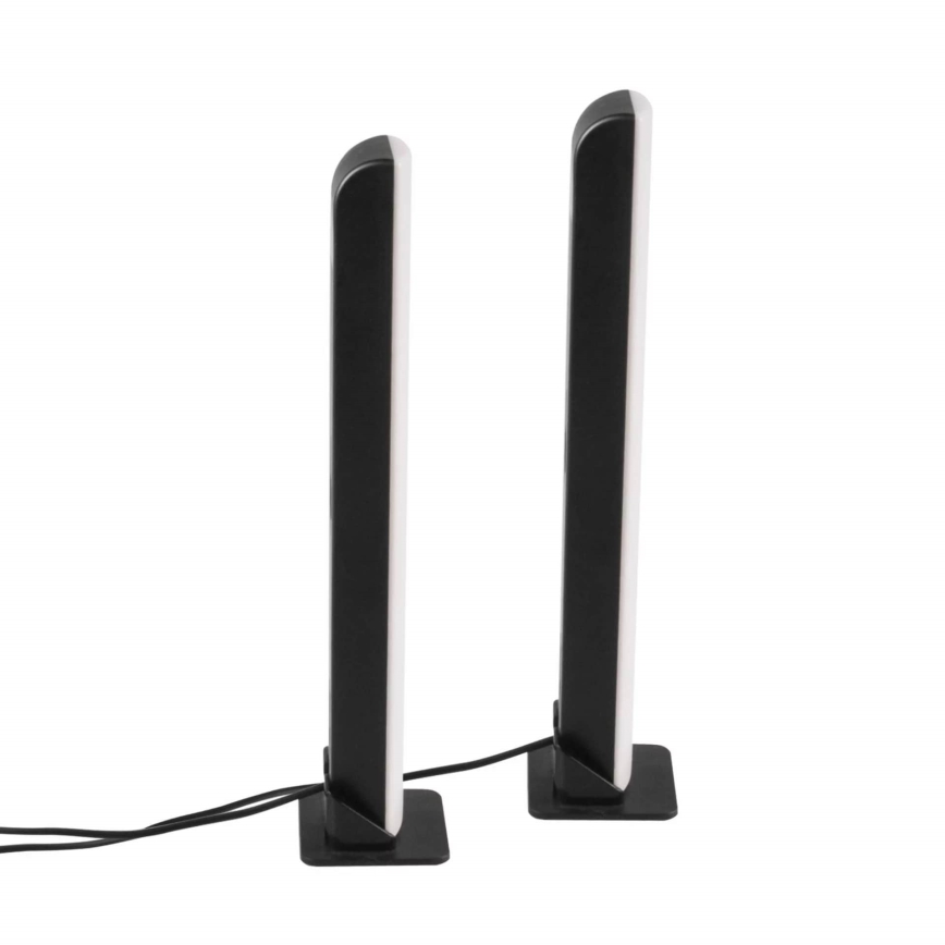 SADA 2x LED RGB Stmívatelná stolní lampa GAMER LED/5W/5V + dálkové ovládání