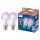 SADA 2x LED RGB Stmívatelná žárovka Philips SMART A60 E27/12,5W/230V 2200-6500K