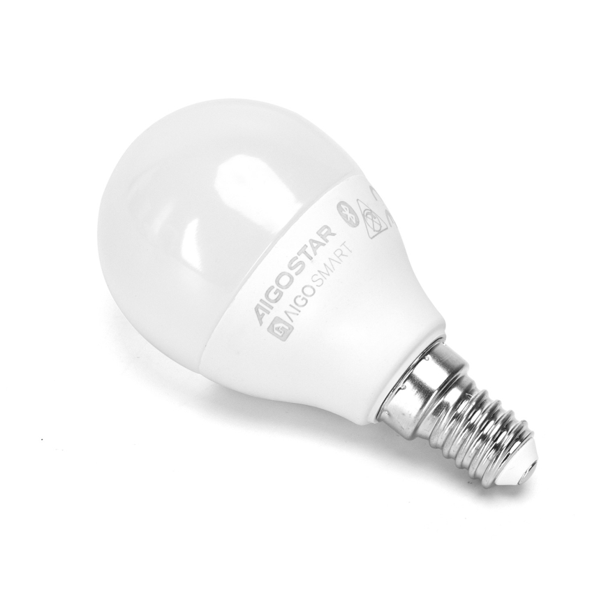 SADA 2x LED RGBW Stmívatelná žárovka MESH Smart G45 E14/6,5W/230V 2700-6500K + dálkové ovládání - Aigostar