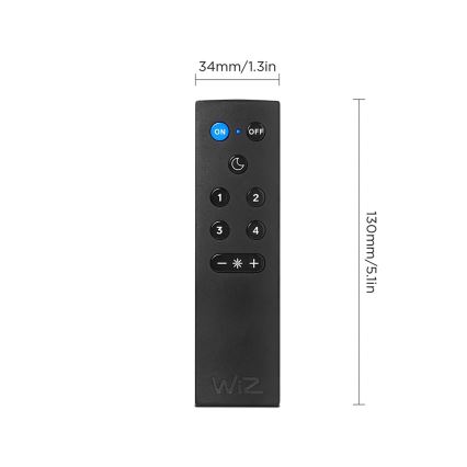 SADA 2x LED RGBW Stmívatelná žárovka A60 E27/9W/230V 2200-6500K Wi-Fi + dálkové ovládání - WiZ